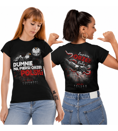 Koszulka damska DUMNIE NA PIERSI